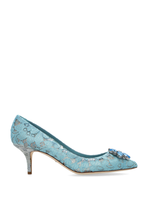Blue 'Bellucci' lace stiletto pumps Dolce & Gabbana - Vitkac